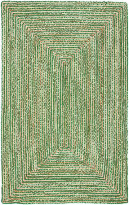 SAFAVIEH Area Rug 8x10 - Cape Cod Collection - Large - Beige & Multi, Handmade Jute & Cotton, Woven Braided Design (CAP202B)