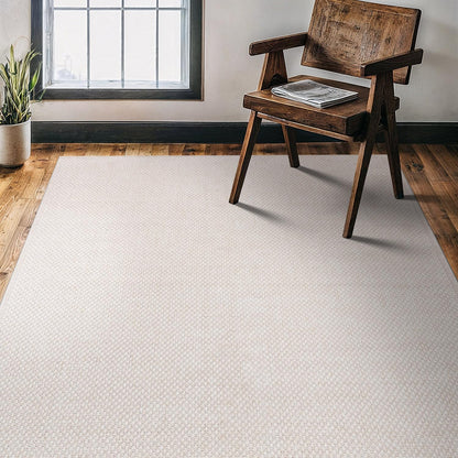 CAMILSON Easy Jute Rug 9x12, Indoor Outdoor Natural Color Fiber Area Rugs for Living Room and Patio Rug Herringbone Seagrass Boho Woven Design Easy-Cleaning Washable Outside Carpet Alfombras 9 x 12