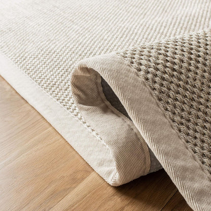 SAFAVIEH Area Rug 9x12 - Natural Fiber Collection - Large - Marble & Beige, Sisal, Woven Design with Border (NF143C)