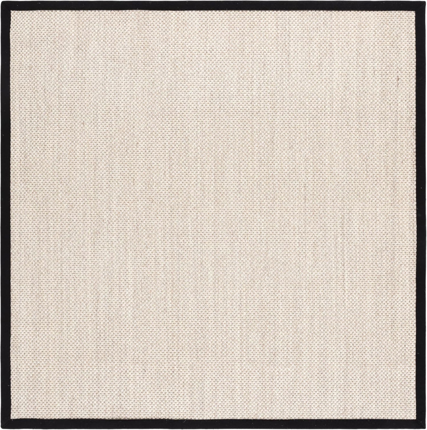 SAFAVIEH Area Rug 9x12 - Natural Fiber Collection - Large - Marble & Beige, Sisal, Woven Design with Border (NF143C)