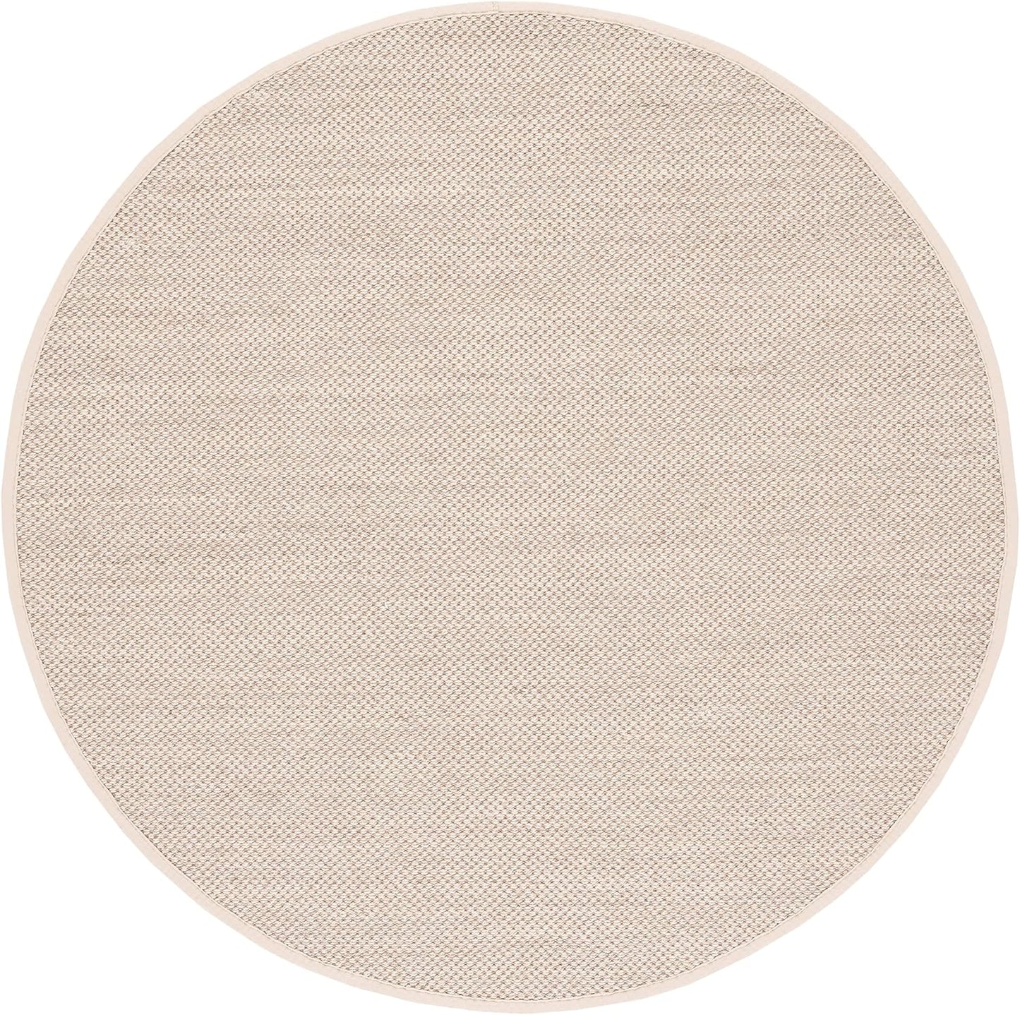 SAFAVIEH Area Rug 9x12 - Natural Fiber Collection - Large - Marble & Beige, Sisal, Woven Design with Border (NF143C)