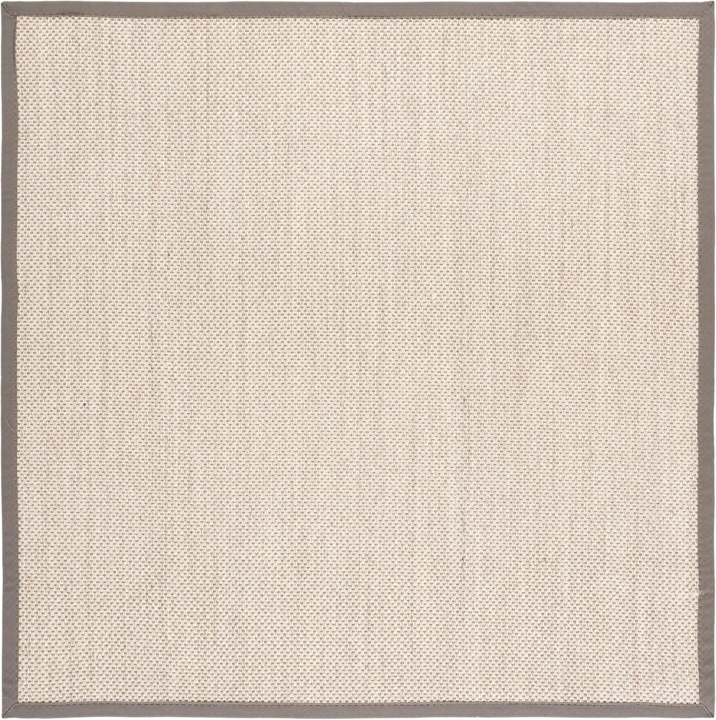 SAFAVIEH Area Rug 9x12 - Natural Fiber Collection - Large - Marble & Beige, Sisal, Woven Design with Border (NF143C)